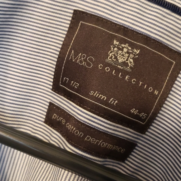 M&S Colection Slim Fit size 17 1/2 - Picture 4 of 5